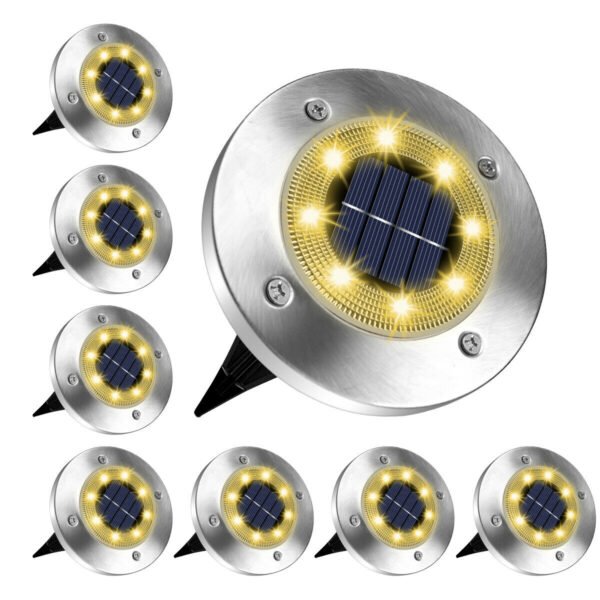 LED Solar Light Warm White Light – 8 Pack (ARTE04W-8)
