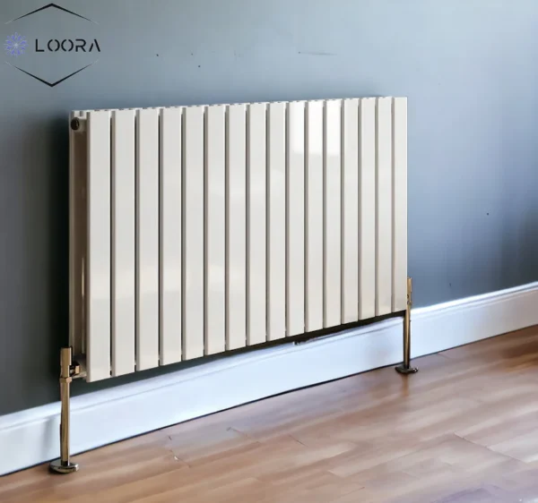 Horizontal Designer Flat Panel Wall Radiator 600x1470mm Double