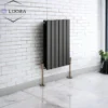 Horizontal Designer Flat Panel Radiator 600x420mm Double
