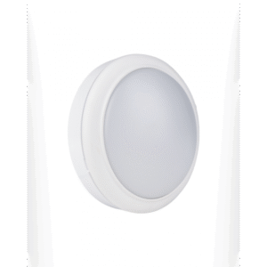 IP65 Waterproof Round White Trim Bulkhead with 15W LED Daylight 6500K
